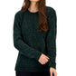 Karen Scott Women's Basic Chenille Sweater Green Size Large