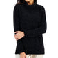 Karen Scott Women's Chenille Cowlneck Sweater Black Size Large