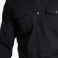 | Inc International Concepts Men's Classic-Fit Solid Button-Down Shirt with Faux-Leather Collar,Black Size M