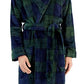 Club Room Men's Plush Pajama Robe Blue Size Small