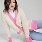 Charter Club Women's Colorblocked Cardigan Brown Size Small