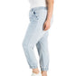 Style & Co Women's Utility Denim Jogger Pants Blue Size 14W