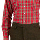 Club Room Men's Regular Fit Cotton Dress Shirt Red Size 15.5X34X35