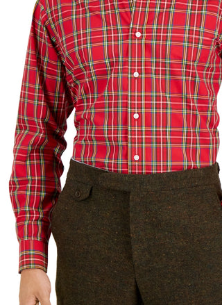 Club Room Men's Regular Fit Cotton Dress Shirt Red Size 15.5X34X35