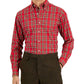 Club Room Men's Regular Fit Cotton Dress Shirt Red Size 17X36X37