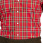 Club Room Men's Regular Fit Cotton Dress Shirt Red Size 16.5X34X35