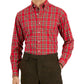 Club Room Men's Regular Fit Cotton Dress Shirt Red Size 17X32X33