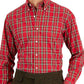 Club Room Men's Regular Fit Cotton Dress Shirt Red Size 17X34X35