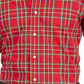 Club Room Men's Regular Fit Cotton Dress Shirt Red Size 32-33