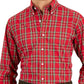 Club Room Men's Regular Fit Cotton Dress Shirt Red Size 18.5X34X35
