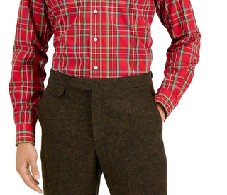 Club Room Men's Regular Fit Cotton Dress Shirt Red Size 18.5X34X35