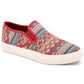Sun + Stone Men's Reins Geo Print Slip On Sneakers Red Size 10.5M