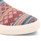 Sun + Stone Men's Reins Geo Print Slip On Sneakers Red Size 11M