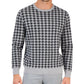 Club Room Men's Merino Houndstooth Crewneck Sweater Gray Size Large
