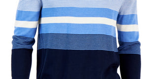Club Room Men's Ombre Stripe Sweater Blue Size Medium