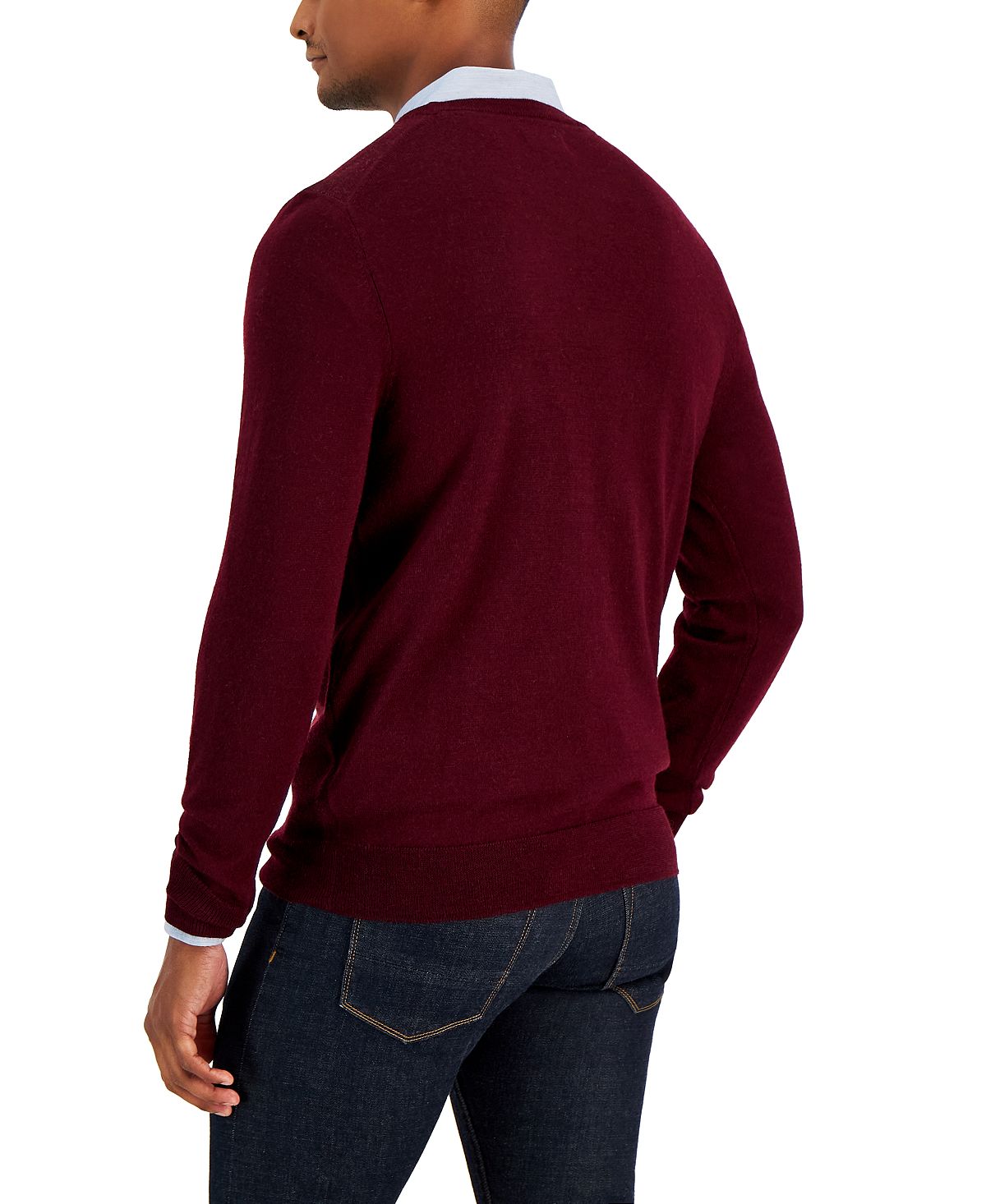 Club Room Men's Merino Penguin Sweater Red Size X-Large
