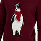 Club Room Men's Merino Penguin Sweater Red Size X-Large