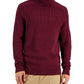 Club Room Men's Cable Knit Chunky Turtleneck Sweater Red Size Small