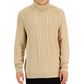 Club Room Men's Chunky Turtleneck Sweater Brown Size X-Large