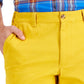 Club Room Men's Regular Fit 9 4 Way Stretch Shorts Yellow Size 36