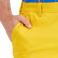 Club Room Men's Regular Fit 9 4 Way Stretch Shorts Yellow Size 40