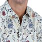 Club Room Men's Editto Floral Long Sleeve Button Down Shirt Blue Size Small