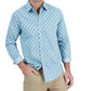 Club Room Men's Long Sleeve Foulard Geometric Print Shirt Blue Size XX-Large