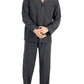 Club Room Men's Heathered Solid Flannel Pajama Set Gray Size Medium