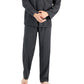 Club Room Men's Heathered Solid Flannel Pajama Set Gray Size Medium