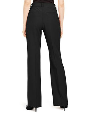 Alfani Women's Regular Long & Short Lengths Essential Curvy Bootcut Pants Black Size 10