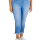 Style & Co Women's Curvy Girlfriend Jeans Blue Size 10