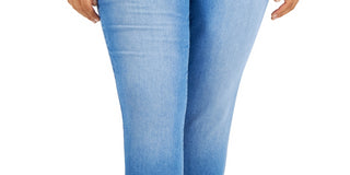 Style & Co Women's Curvy Girlfriend Jeans Blue Size 10