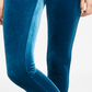 INC International Concepts Women's Velvet Non Seam Skinny Leggings Blue Size TBD