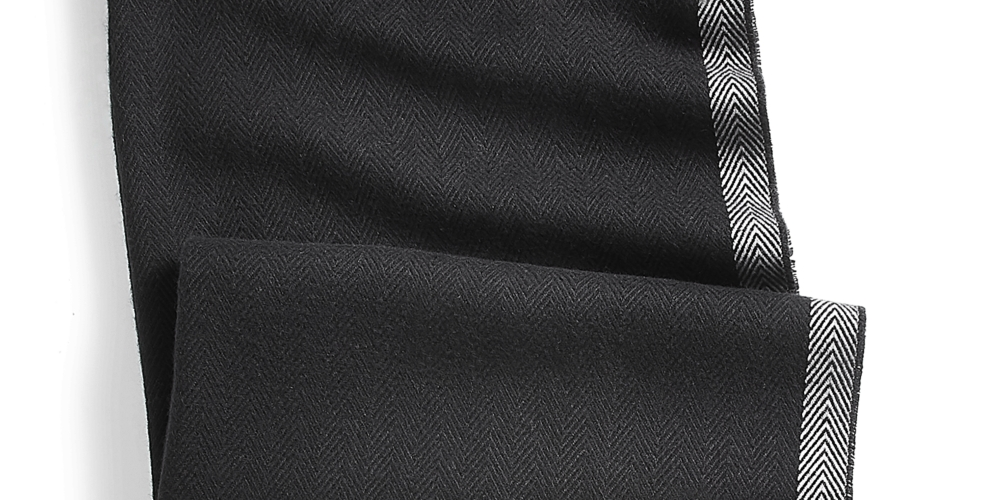 Alfani Men's Solid Tipped Scarf Black Size Regular
