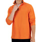 Club Room Men's Solid Classic Fit French Rib Quarter Zip Sweater Orange