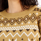 Style & Co Women's Fair Isle Pullover Sweater Yellow Size Medium