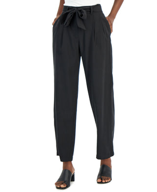 Alfani Women's Tie Belt Trousers Black Size 6