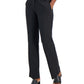 Alfani Women's Pressed Ponte Knit Trousers Black Size 12Petite