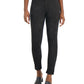 Alfani Women's Mixed Media Faux Suede Ankle Leggings Black Size X-Large