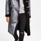 INC International Concepts Men's Classic Fit Faux Shearling Double Breasted Overcoat Gray Size Large