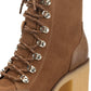 Sun + Stone Women's Lennonn Lace Up Booties Brown Size 6 M