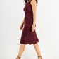 INC International Concepts Women's Printed Satin Midi Dress Red Size Small