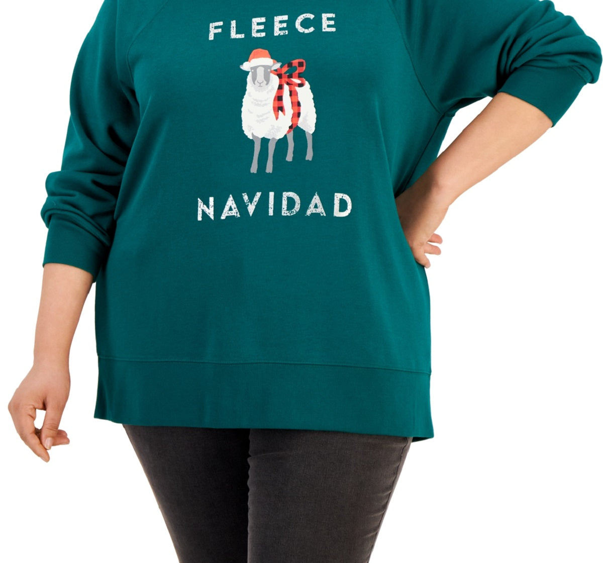 Style & Co Women's Fleece Tunic Blue Size 3X