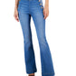 INC International Concepts Women's Pull On Flare Leg Jeans Blue Size 4