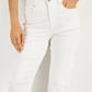 INC International Concepts Women's Raw Hem High Rise Jeans White Size 4
