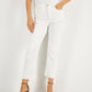 INC International Concepts Women's Raw Hem High Rise Jeans White Size 4