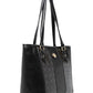 Giani Bernini Women's Croc Embossed Colorblock Faux Leather Tote Black Size Regular