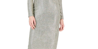 INC International Concepts Women's Crossover Bodice Dress Gold Size XL