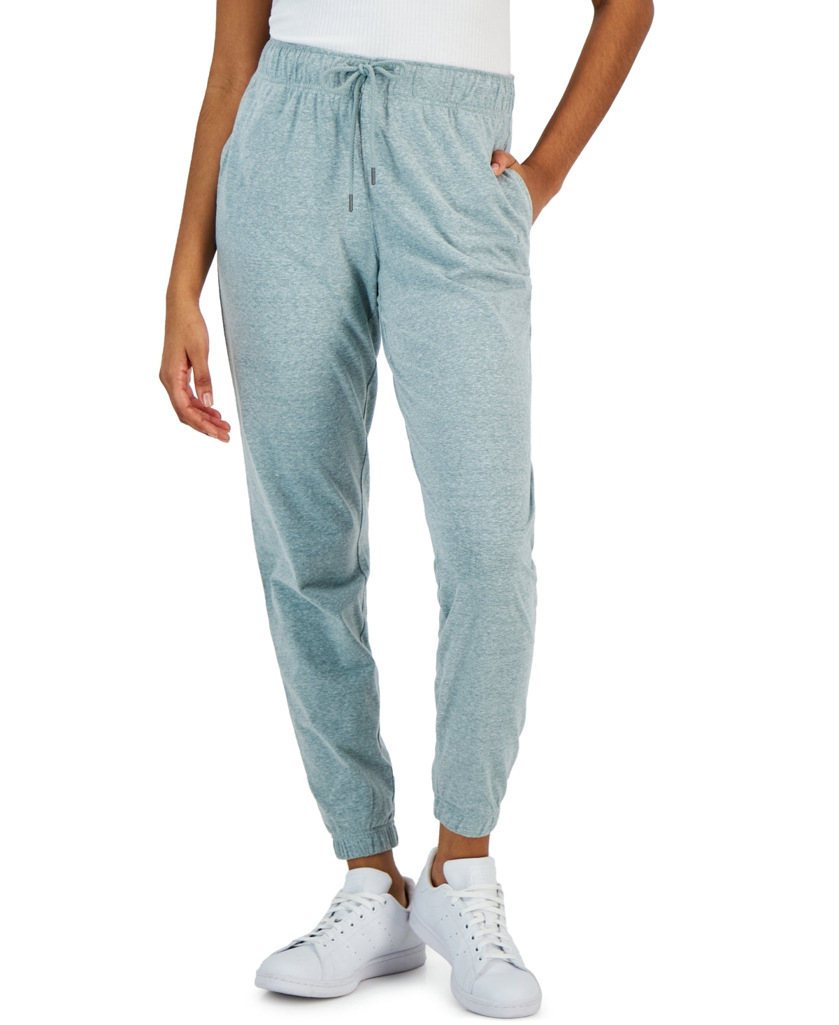 ID Ideology Women's Retro Recycled Jogger Pants Green Size Large