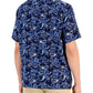 Club Room Men's Paisley Medallion Shirt Blue Size Small
